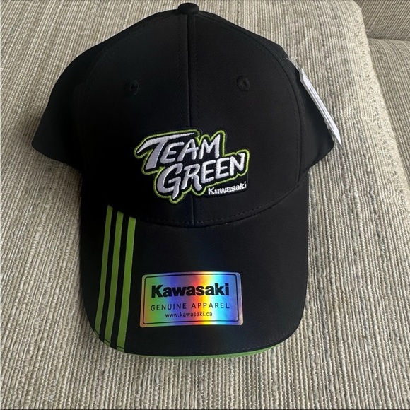 KAWASAKI Accessories - KAWASAKI TEAM GREEN SNAPBACK BALL CAP NWT UNISEX OFFICIAL MERCHANDISE